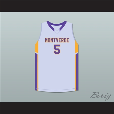 R.J. Barrett 5 Montverde Academy Eagles Gray Basketball Jersey