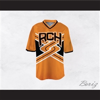 Rancho Carne High School Toros Male Cheerleader Orange Uniform