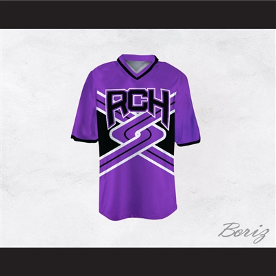 Rancho Carne High School Toros Male Cheerleader Purple Uniform