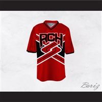 Rancho Carne High School Toros Male Cheerleader Red Uniform