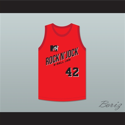 Brian Robbins 42 Bricklayers Basketball Jersey Second Annual Rock N' Jock B-Ball Jam 1992