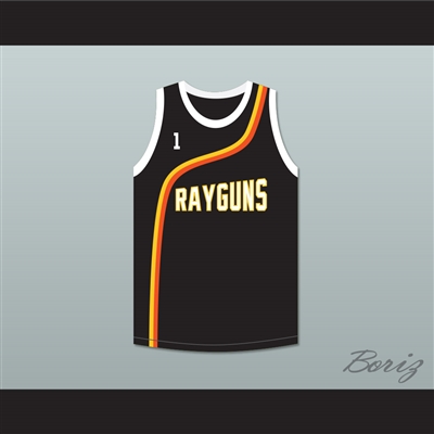 Baron Davis 1 Roswell Rayguns Black Basketball Jersey