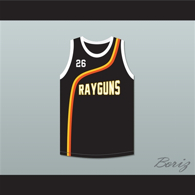 Bootsy 'Bootzilla' Collins 26 Roswell Rayguns Black Basketball Jersey