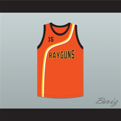 Vince Carter 15 Roswell Rayguns Orange Basketball Jersey