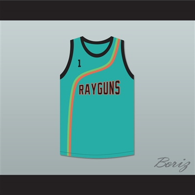 Baron Davis 1 Roswell Rayguns Teal Basketball Jersey