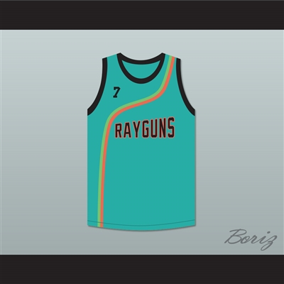 Jermaine Oâ€™Neal 7 Roswell Rayguns Teal Basketball Jersey