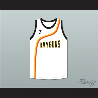 Jermaine Oâ€™Neal 7 Roswell Rayguns White Basketball Jersey