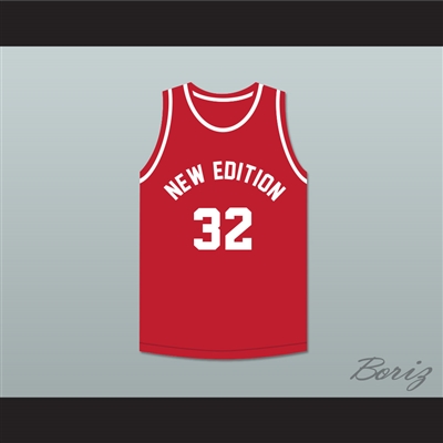 Ralph Tresvant 32 New Edition Red Basketball Jersey