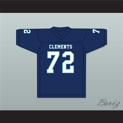Rashawn Slater 72 Clements High School Rangers Navy Blue Football Jersey 2