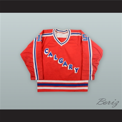 Ray Cote 15 Calgary Wranglers Red Hockey Jersey