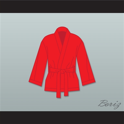 Ray 'Boom Boom' Mancini Red Satin Half Boxing Robe