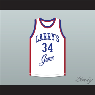 Ray Tolbert 34 Larry's Game White Basketball Jersey 1988 Charity Event