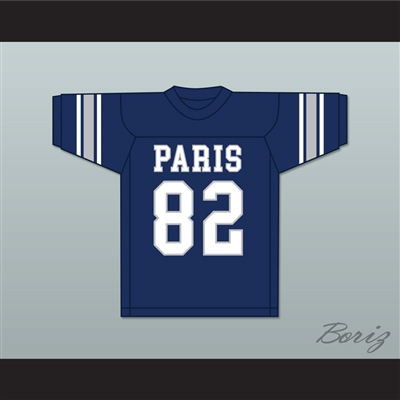Raymond Berry 82 Paris Independent School District Wildcats Navy Blue Football Jersey 2