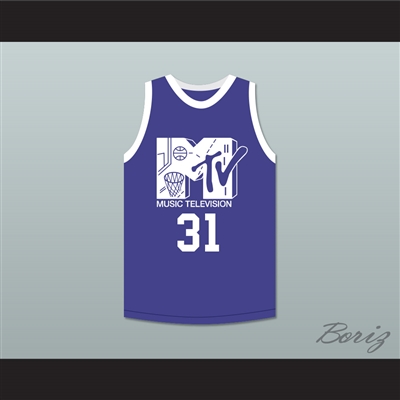 Reggie Miller 31 Basketball Jersey First Annual Rock N' Jock B-Ball Jam 1991