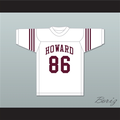 Reggie White 86 Howard School of Academics and Technology Hustlin Tigers White Football Jersey 2