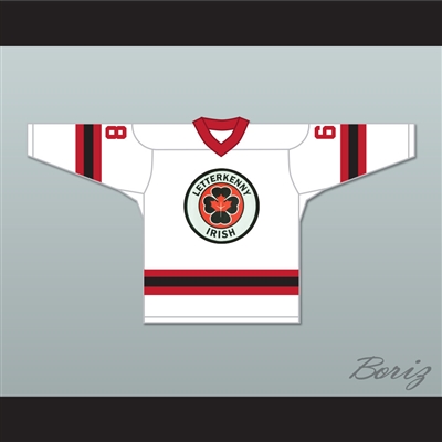 Reilly 68 Letterkenny Irish White Alternate Hockey Jersey