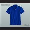 Men's Solid Color Resolution Blue Polo Shirt