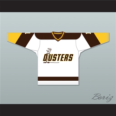 Rick Lemay 1 Binghamton Broome Dusters White Hockey Jersey 2