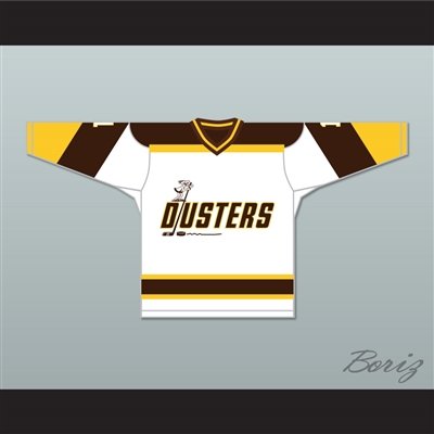 Rick Lemay 1 Binghamton Broome Dusters White Hockey Jersey 3
