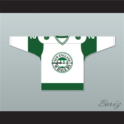 WHA 1972-73 New England Whalers Rick Ley 2 Home Hockey Jersey