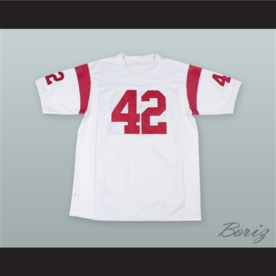 Ricky Baker 42 White Alternate Football Jersey Boyz n the Hood