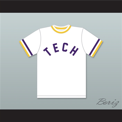 Ricky Henderson 24 Oakland Technical High School Bulldogs White Baseball Jersey 2