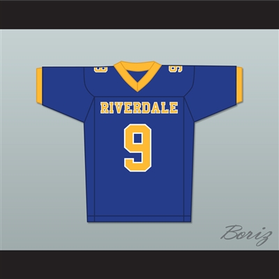 Archie Andrews 9 Riverdale High School Blue Football Jersey