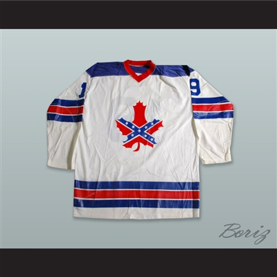 Roanoke Valley Rebels 19 White Hockey Jersey