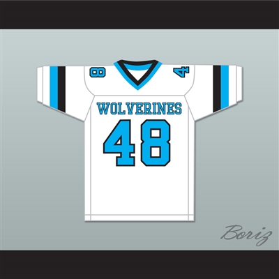 Rob Gronkowski 48 Woodland Hills High School Wolverines White Football Jersey 2