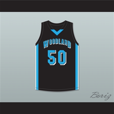 Rob Gronkowski 50 Woodland Hills High School Wolverines Black Basketball Jersey 2