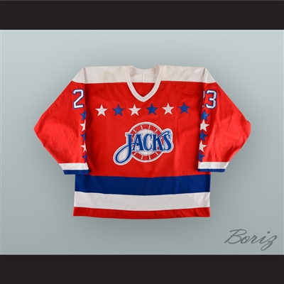 Rob Murray 23 Baltimore Skipjacks Red Hockey Jersey