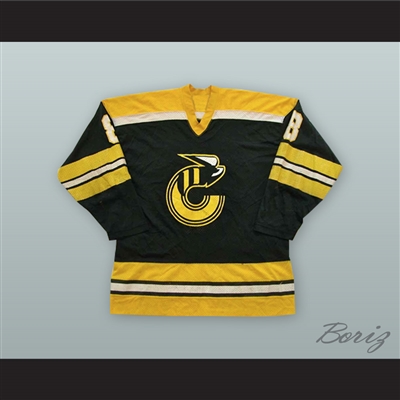 Robbie Ftorek 8 Cincinnati Stingers Black Hockey Jersey
