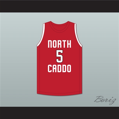 Robert Williams III 5 North Caddo High School Titans Red Basketball Jersey 1