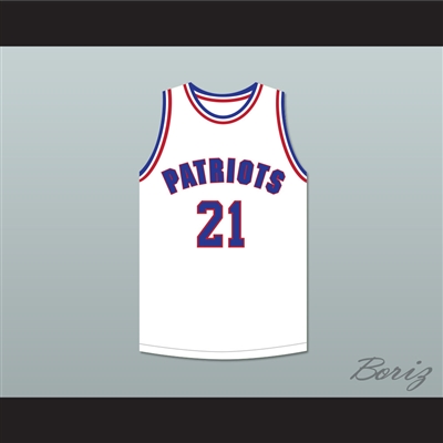 Khalil Robinson 21 Will Foster High School Patriots White Basketball Jersey The Red Sneakers