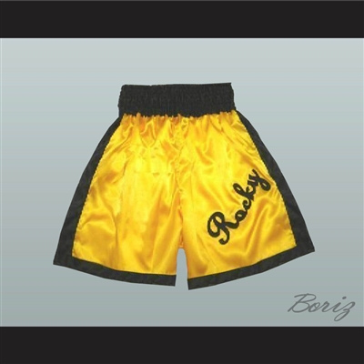 Rocky Balboa Gold Boxing Shorts All Sizes