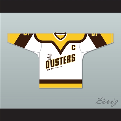 Rod Bloomfield 5 Binghamton Broome Dusters White Hockey Jersey