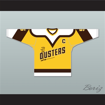 Rod Bloomfield 5 Binghamton Broome Dusters Yellow Hockey Jersey