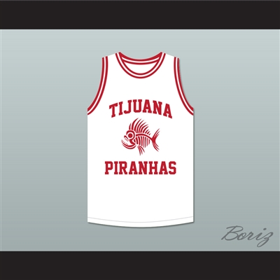 Guillermo Rodriguez 27 Tijuana Piranhas White Basketball Jersey Mexican Expansion Team