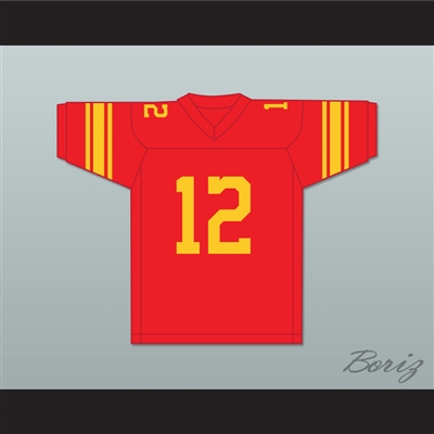 Roger Staubach 12 Purcell Marian High School Cavaliers Red Football Jersey 1