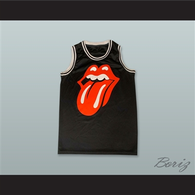 Rolling Stones 62 Black Basketball Jersey