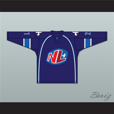 Roma Gauthier 21 Le National de Quebec Home Hockey Jersey- Lance et compte (He Shoots, He Scores)
