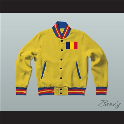 Romania Varsity Letterman Jacket-Style Sweatshirt