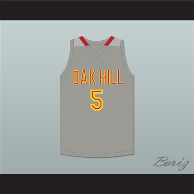 Ron Mercer 5 Oak Hill Academy Gray Basketball Jersey