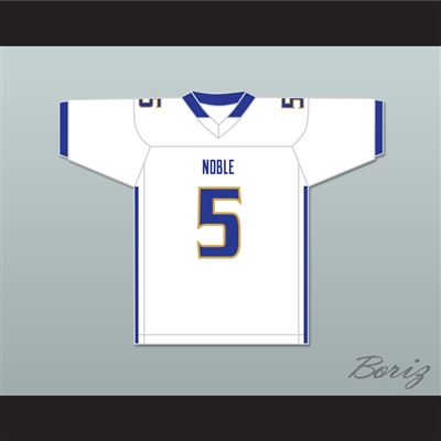 Ronnie Best 5 Noble Knights High School White Football Jersey The Turkey Bowl