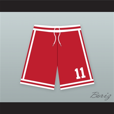 Ronnie DeVoe 11 New Edition Red Basketball Shorts