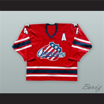 Rory Fitzpatrick 4 Rochester Americans Red Hockey Jersey