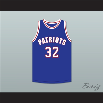 Roscoe 32 Will Foster High School Patriots Blue Basketball Jersey The Red Sneakers