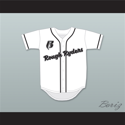 Rough Ryders White Baseball Jersey