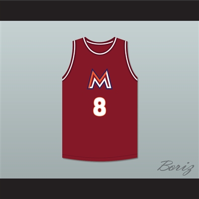Rui Hachimura 8 Meisei High School Maroon Basketball Jersey 2