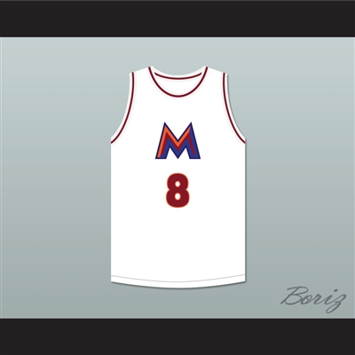Rui Hachimura 8 Meisei High School White Basketball Jersey 1